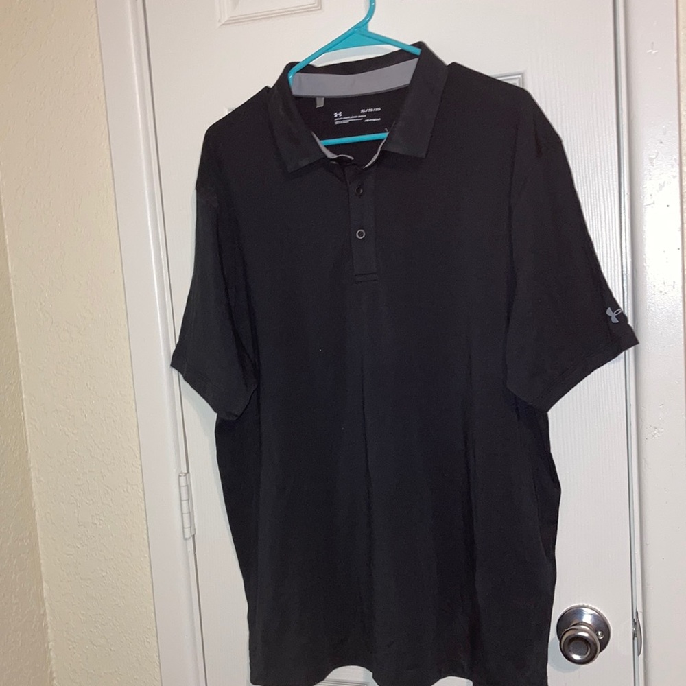 New Under Armour black polo